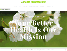 Tablet Screenshot of advancedwellness.ca